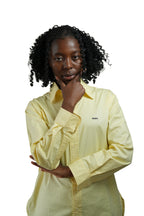 Yellow oxford Women Shirt