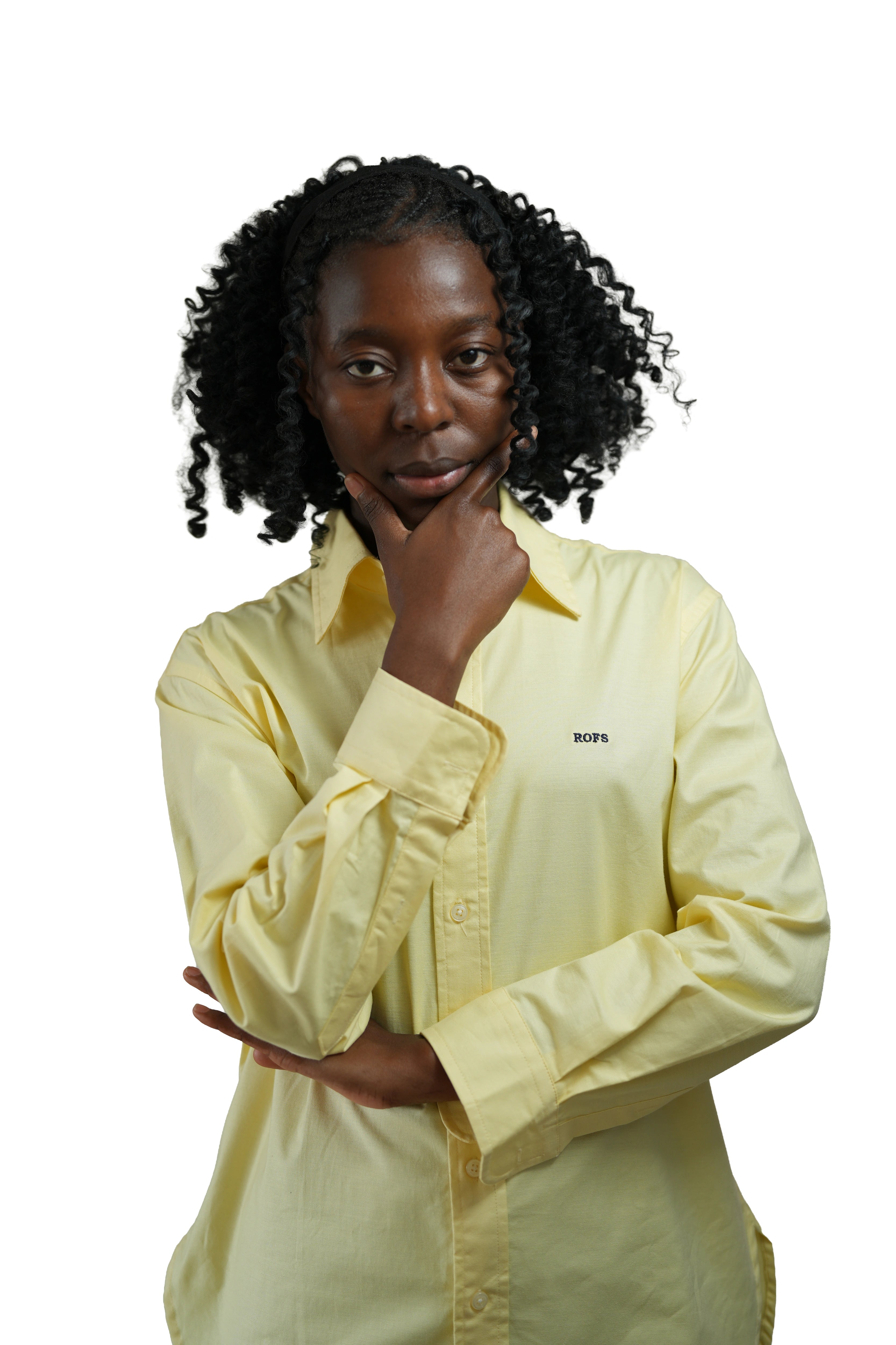 Yellow oxford Women Shirt