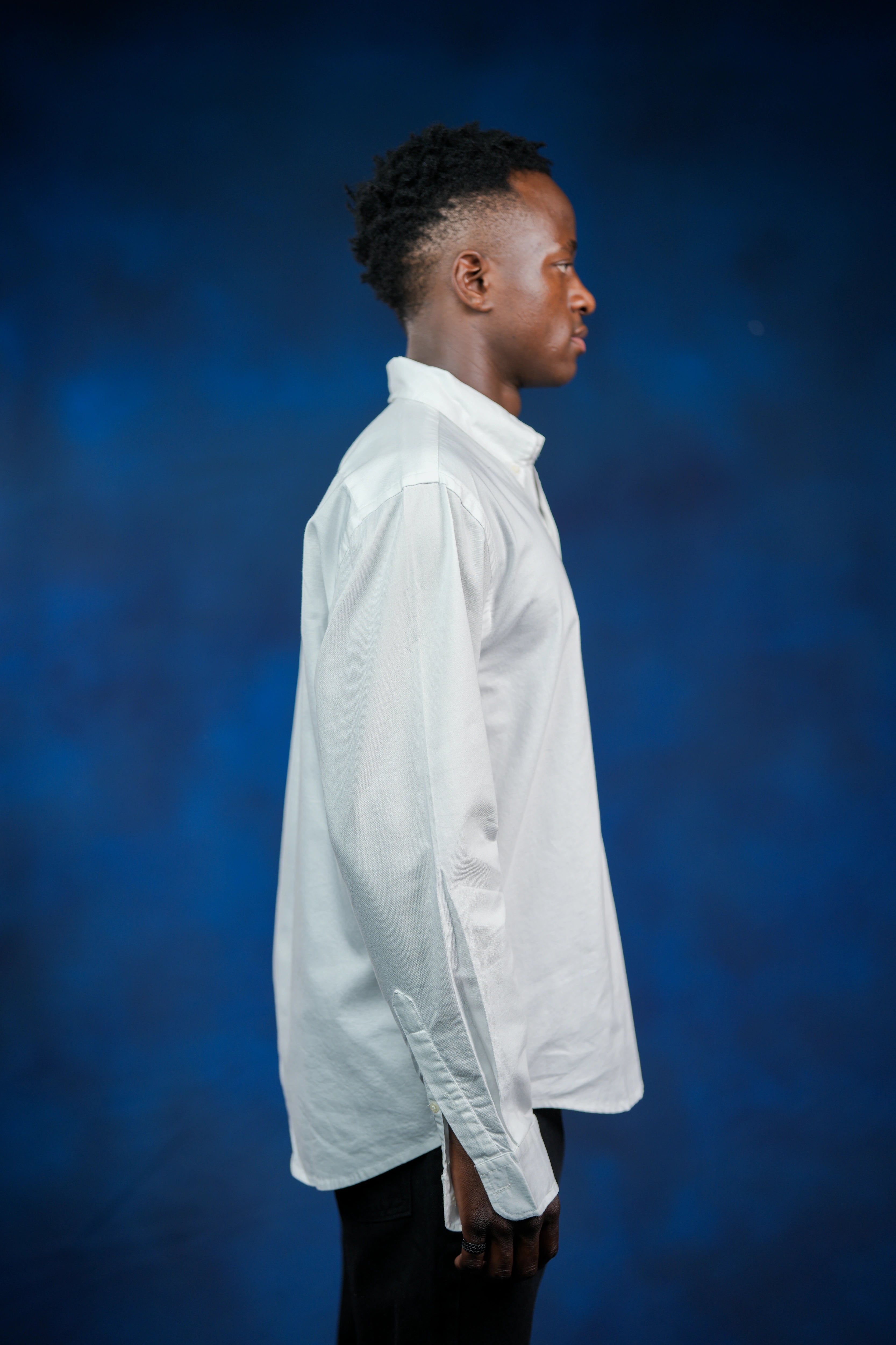White oxford men regular fit shirt