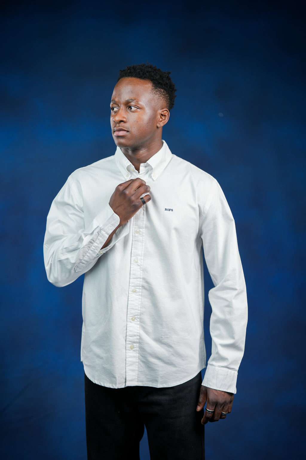 White oxford men regular fit shirt