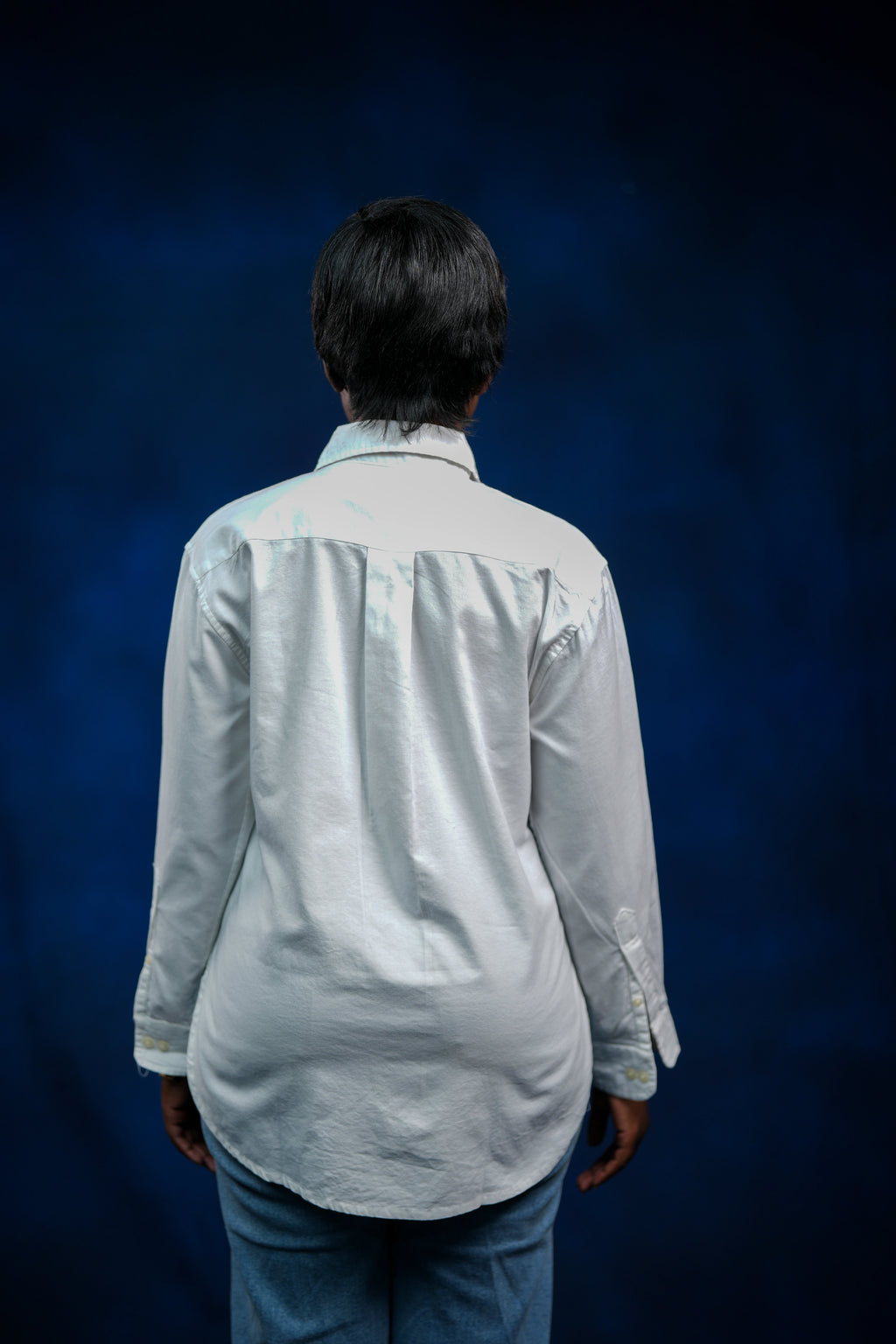 White oxford women shirt