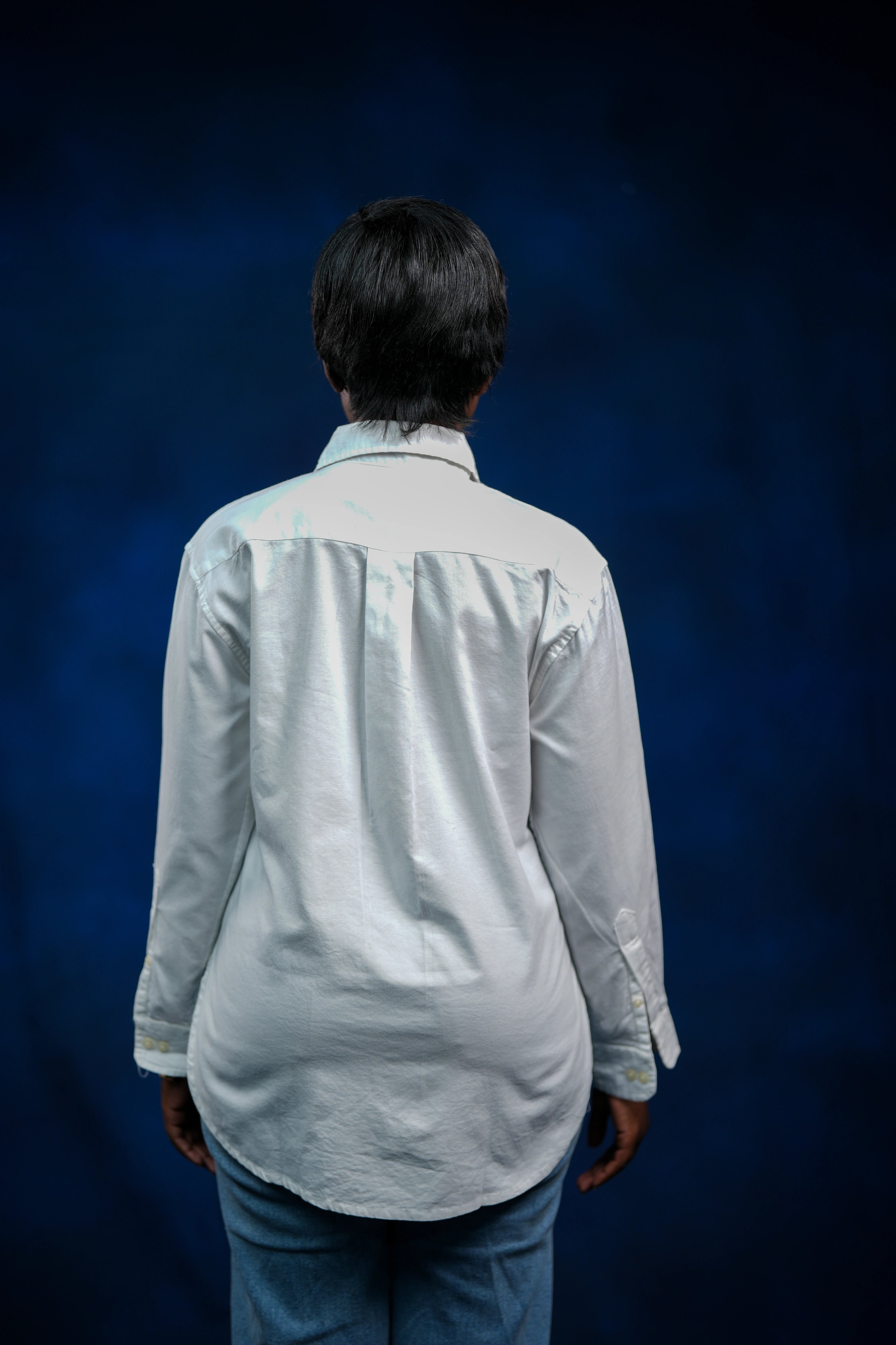 White oxford women shirt