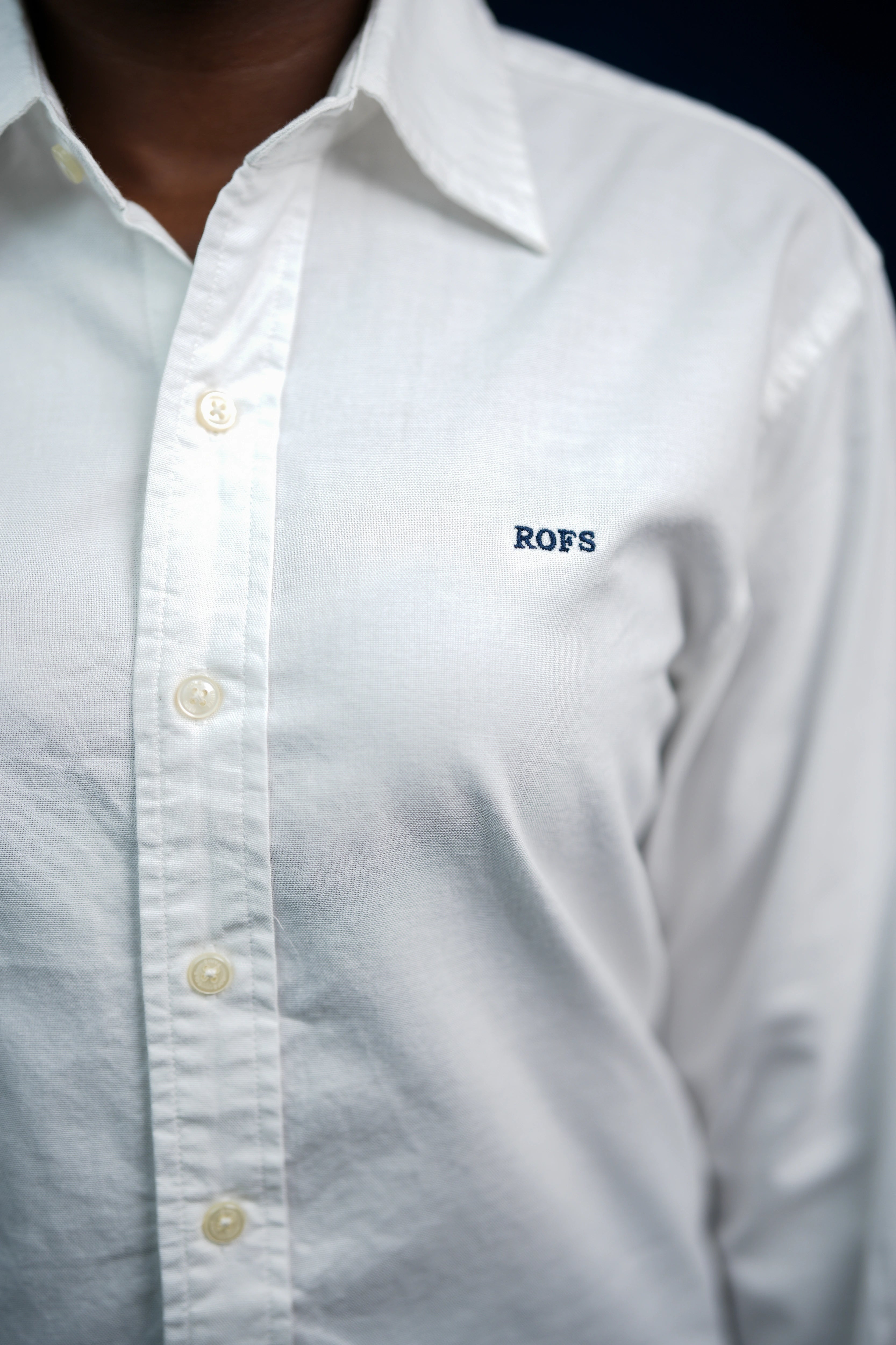 White oxford women shirt
