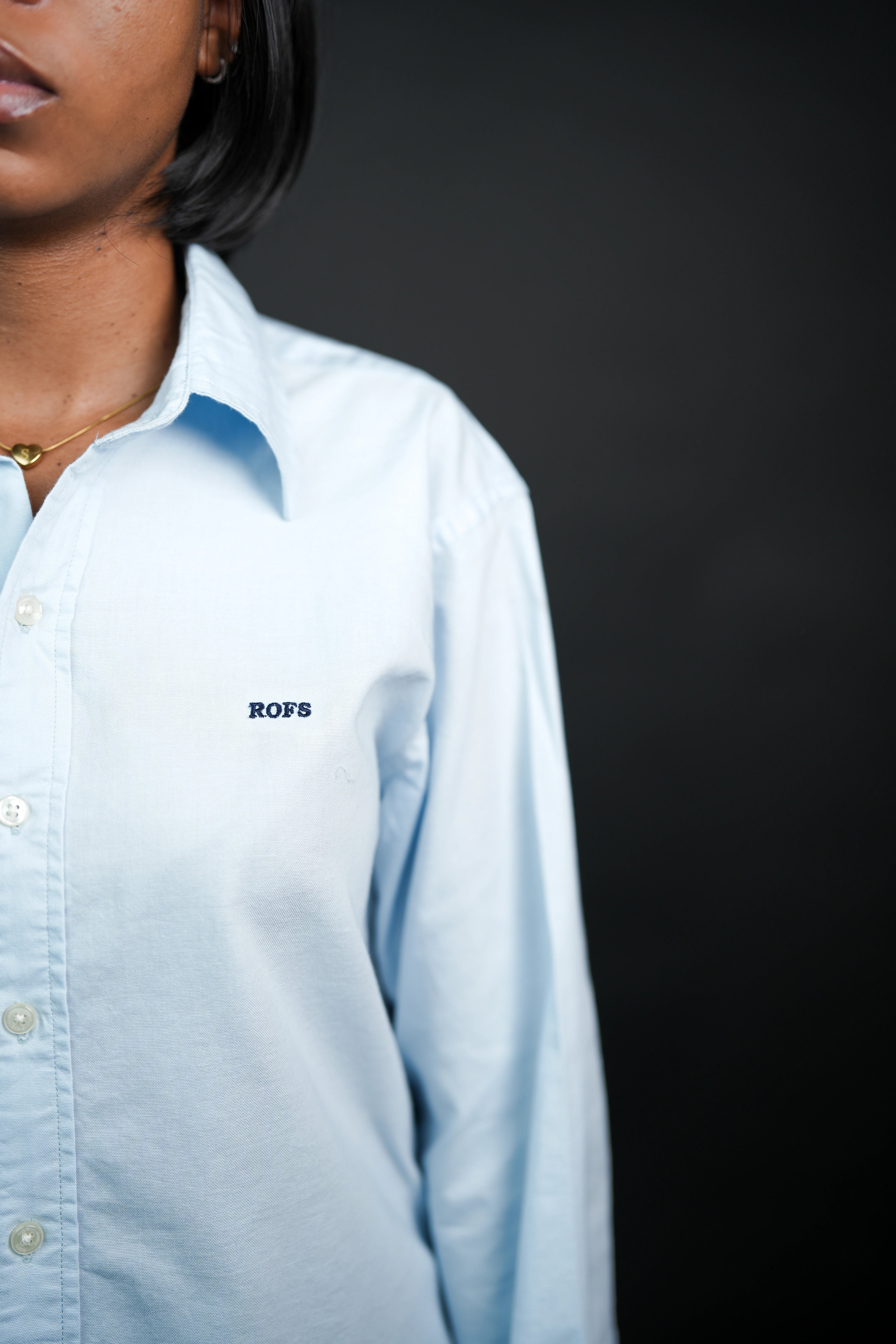 Sky oxford women shirt