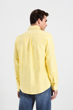 Light Lemon Oxford Shirt Men
