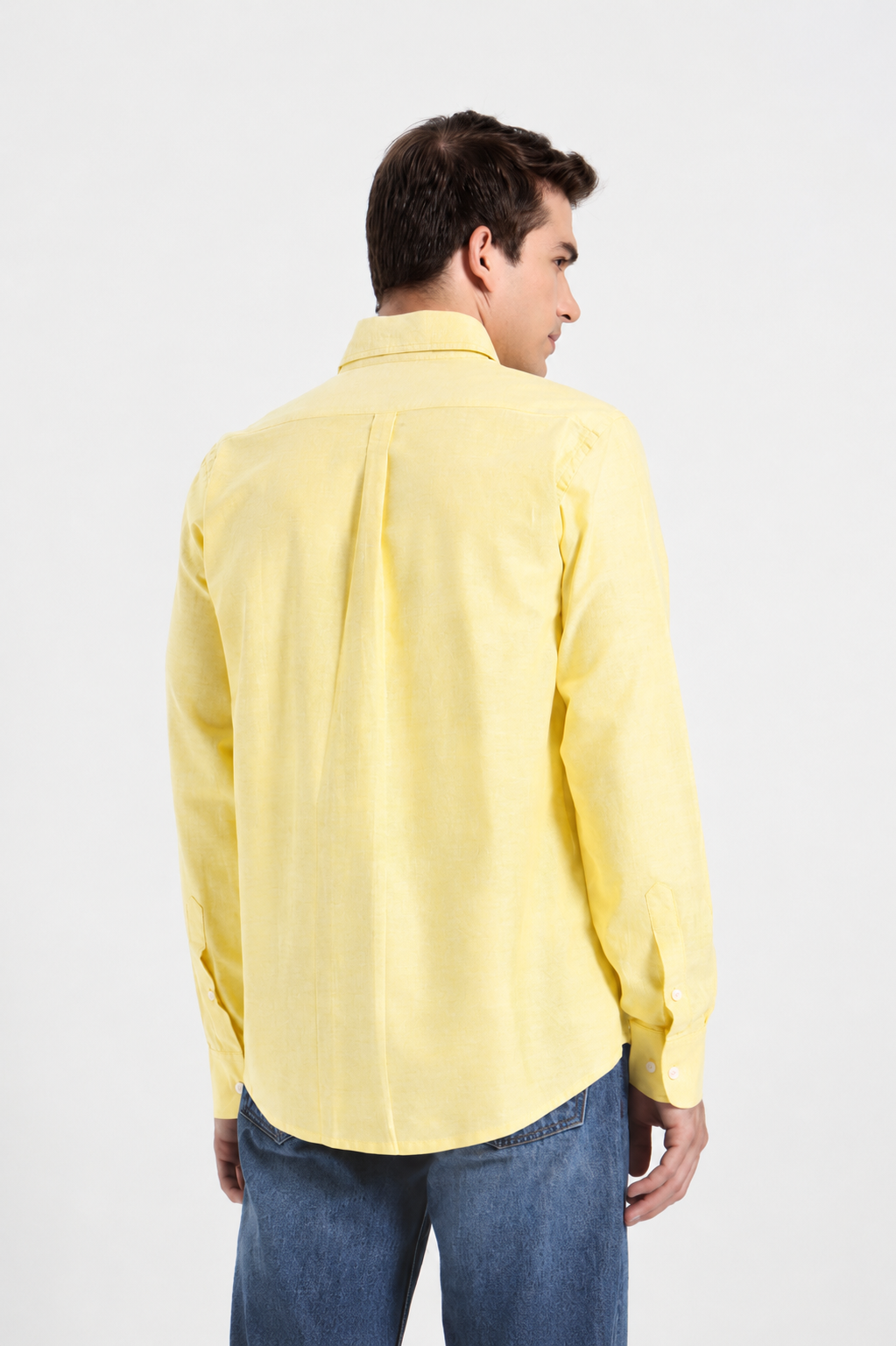 Light Lemon Oxford Shirt Men