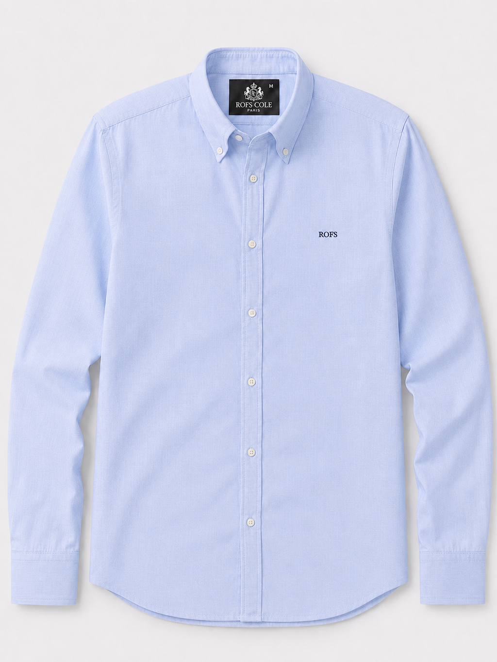 Sky Draper Blue Oxford Shirt Men
