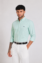 Cool Green Oxford Shirt Men