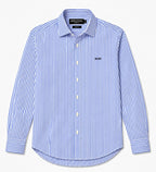 Blue Stripe Cotton Women Shirt