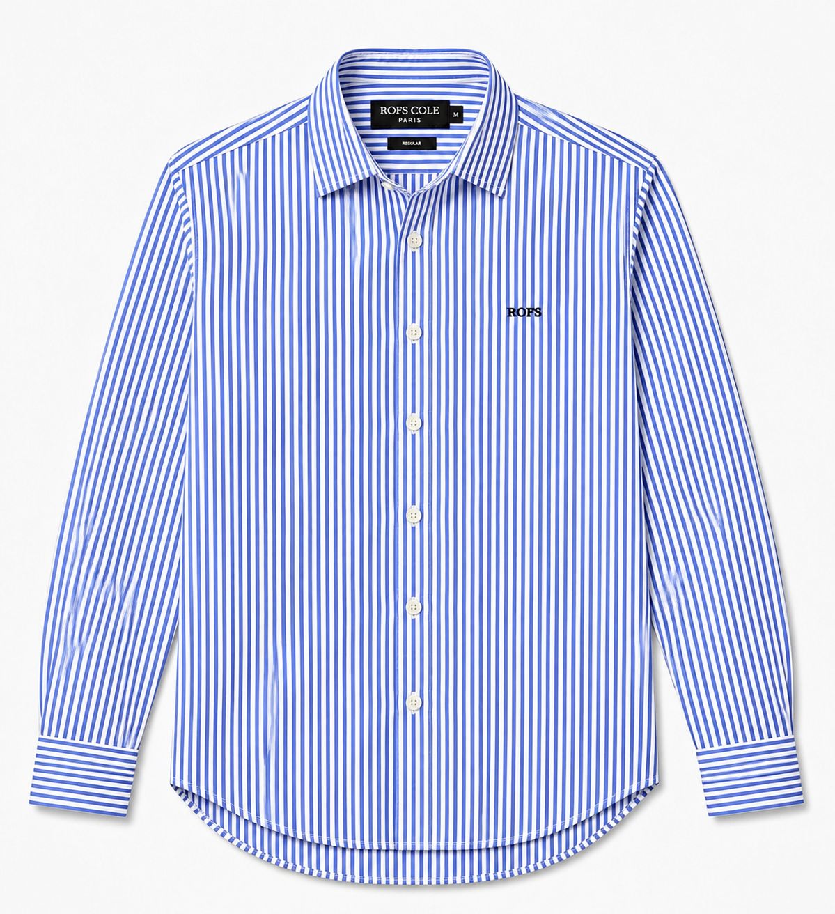Blue Stripe Cotton Women Shirt