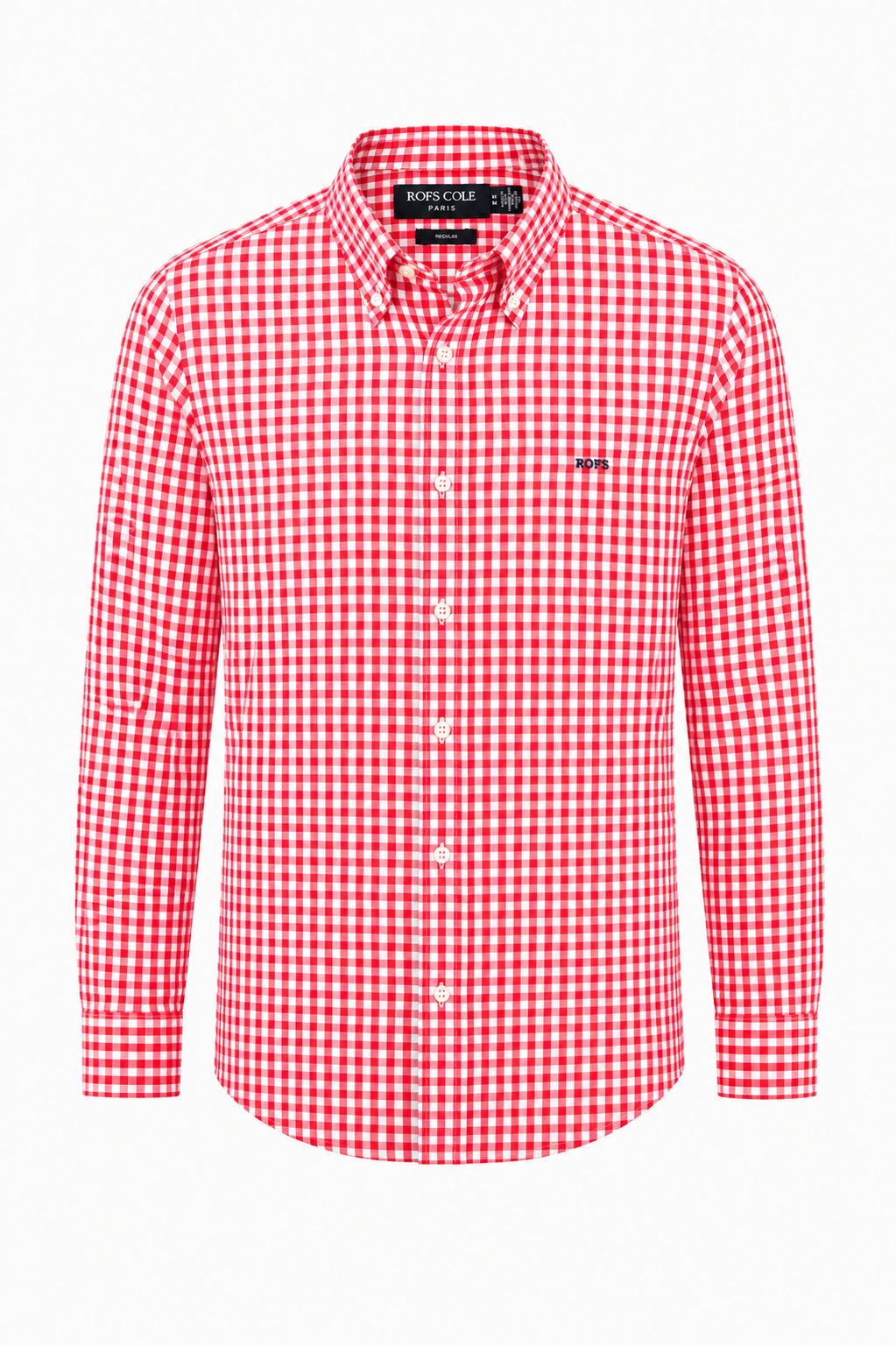 Pure cotton red check men shirt