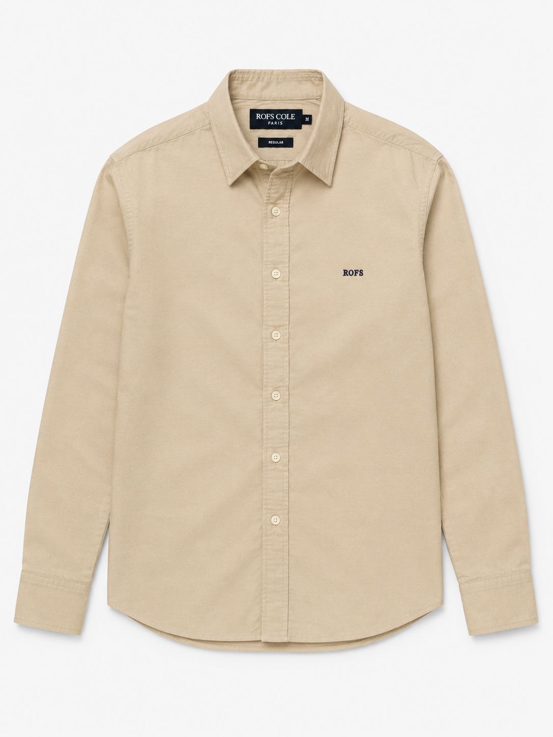 Light camel oxford women shirt
