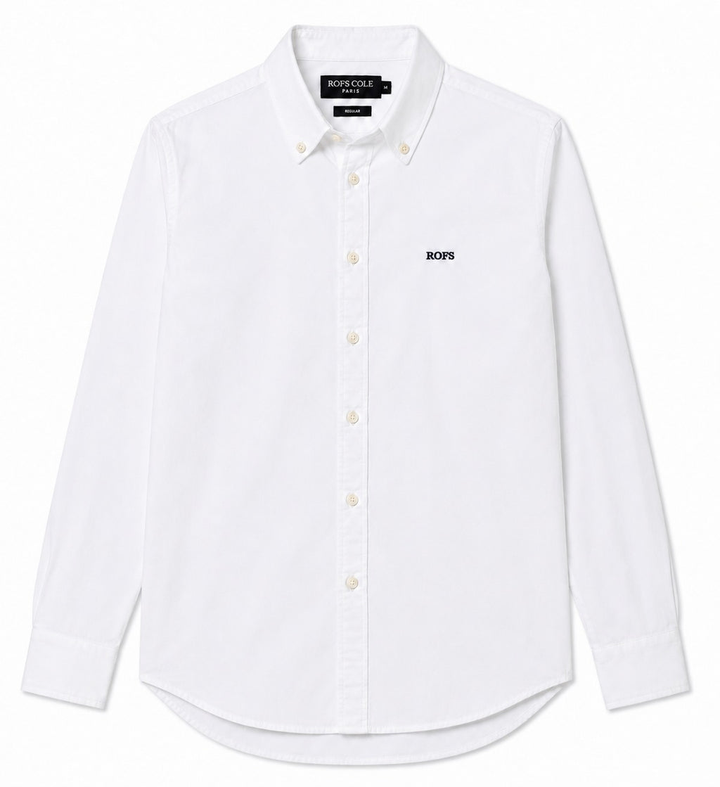 White twill men shirt
