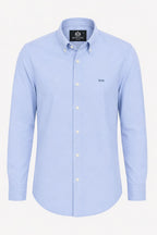 Sky Draper Blue oxford women shirt