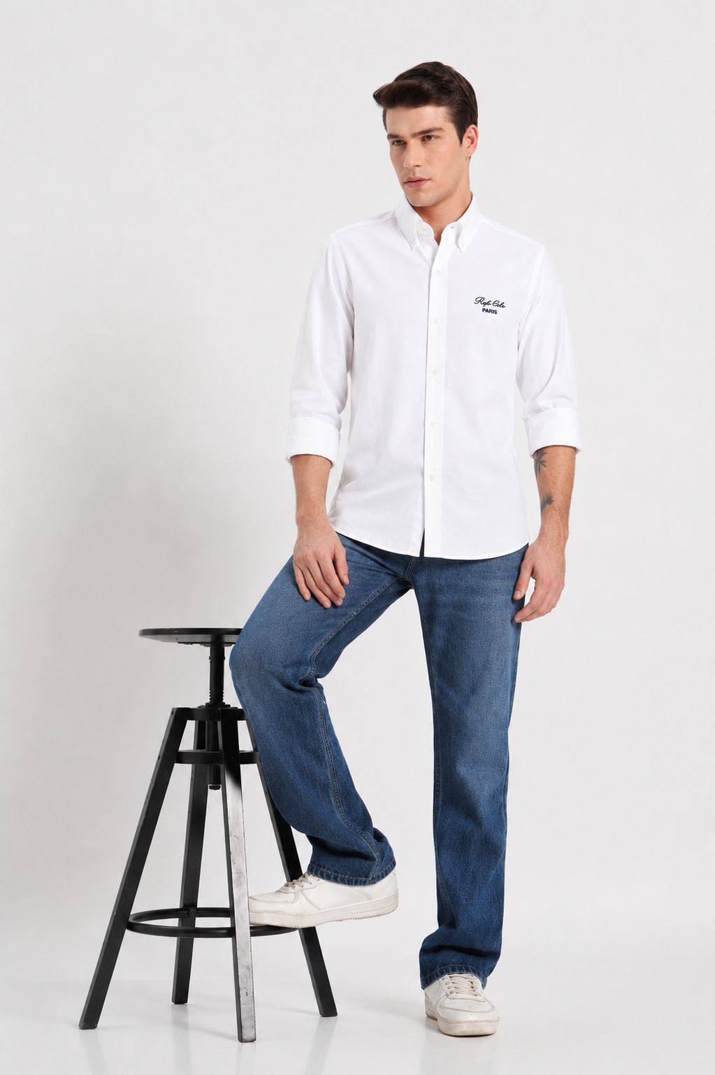 Rofs Cole Paris Signature White Shirt Men