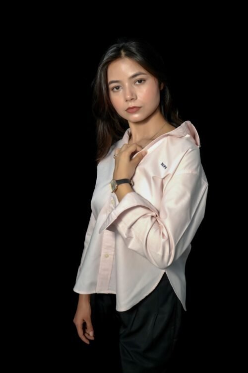 Pink Oxford Women Shirt
