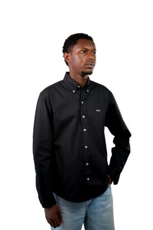 Black oxford men shirt
